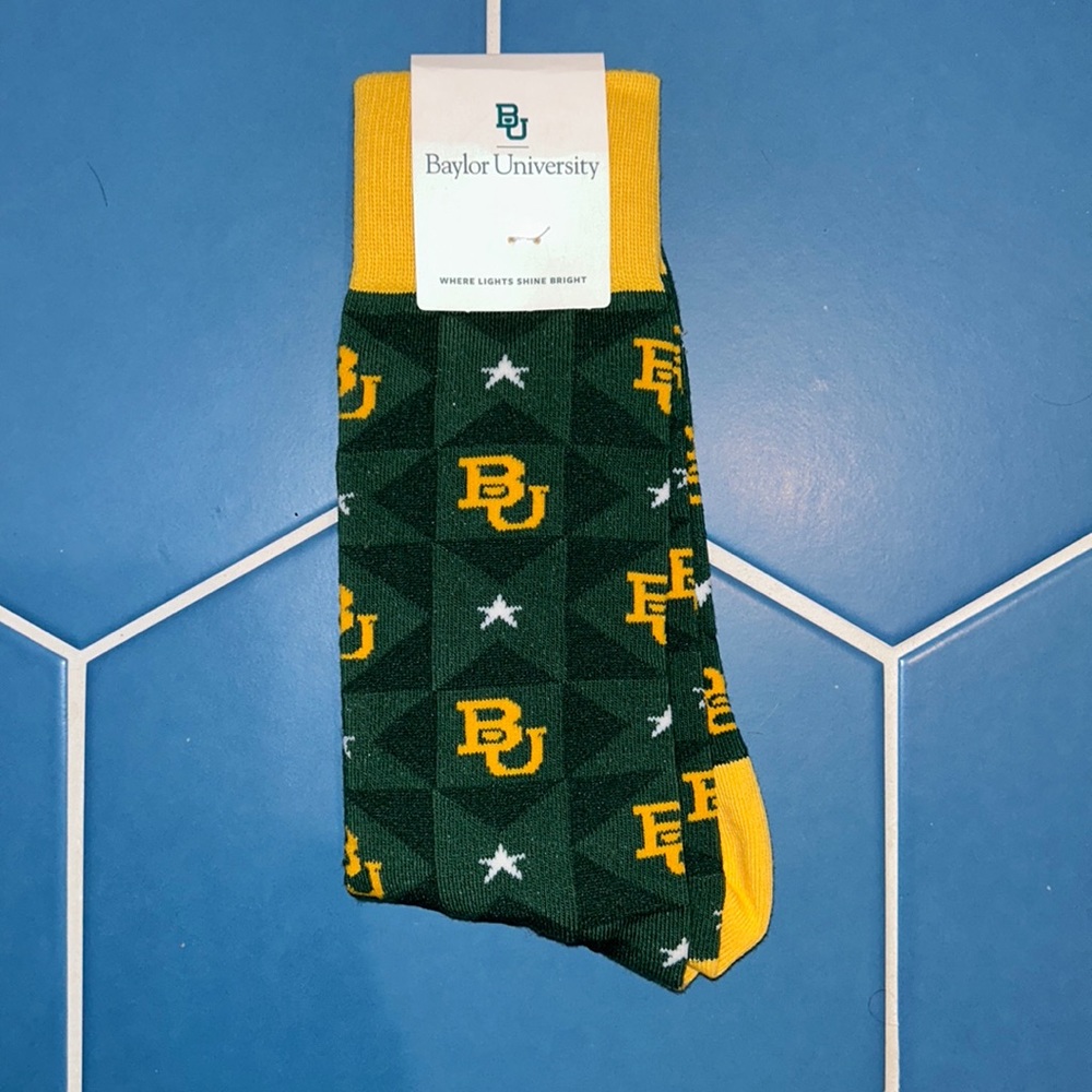 Brand-New Baylor University Socks